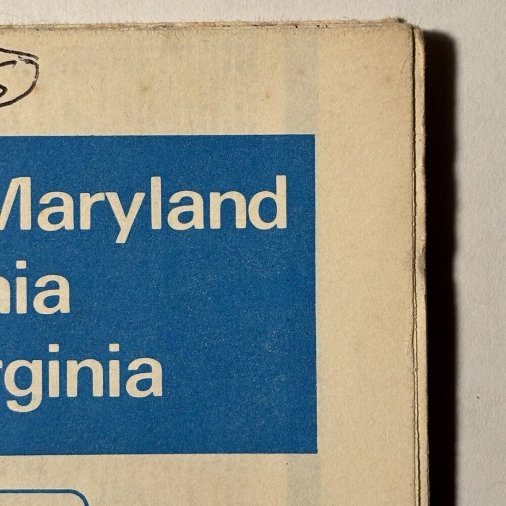 Vintage Exxon Oil Gas Delaware Maryland Virginia WVA US Travel Road Map 1975 - Picture 9 of 16